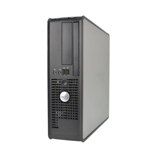 Dell - Refurbished OptiPlex Desktop - Intel Core 2 Duo - 4GB Memory - 1TB Hard Drive - Black/silver-Front_Standard 