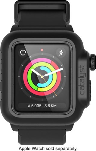  Catalyst - Band and Waterproof Case for Apple Watch™ 42mm Series 2 and Series 3 - Stealth Black