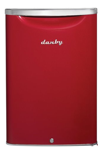 Danby - Contemporary Classic 2.6 Cu. Ft. Mini Fridge - Scarlet metallic red-Front_Standard 