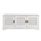Walker Edison - angelo:HOME Louvered Door TV Console for Most TVs Up to 65" - White Wash-Front_Standard