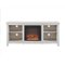 Walker Edison - Open Storage Fireplace TV Stand for Most TVs Up to 65" - White Wash-Front_Standard