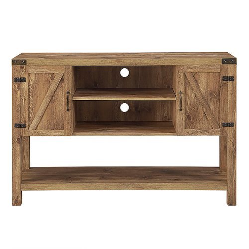 Walker Edison - Farmhouse Barndoor Sideboard TV Stand for Most Flat-Panel TV's up to 55" - Barnwood