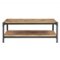 Walker Edison - Farmhouse Angle Industrial Iron Coffee Table - Barnwood-Front_Standard