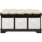 Walker Edison - Storage Bench - Black-Front_Standard