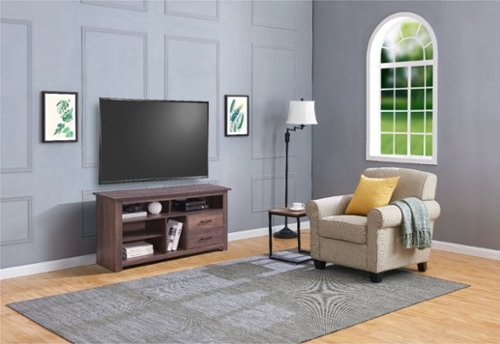 Insignia™ - Gaming TV Cabinet for Most TVs Up to 55 - Brown