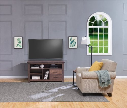 Insignia™ - Gaming TV Cabinet for Most TVs Up to 55 - Brown