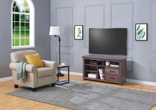Insignia™ - Gaming TV Cabinet for Most TVs Up to 55 - Brown