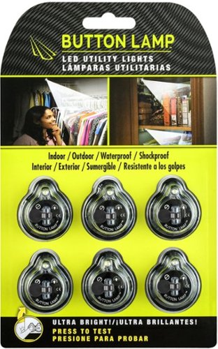 Panther Vision LED Button Lamps (6-pack) - Black GLOBAL SHIPPING