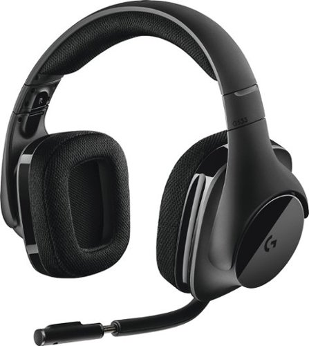  Logitech - G533 Wireless Over-the-Ear Headphones - Black