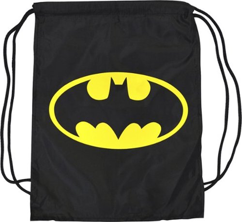  Cokem International - Batman Logo Cinch Bag with Cape - Black/Yellow