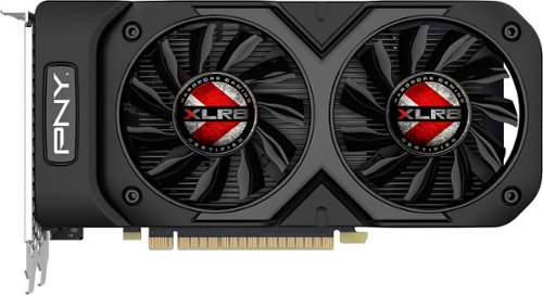  PNY - NVIDIA GeForce GTX 1050 Ti XLR8 Gaming Overclocked Edition 4GB GDDR5 PCI Express 3.0 Graphics Card - Black/Red