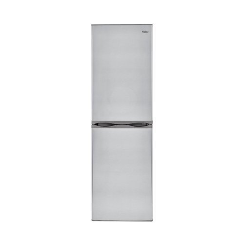  Haier - 10.2 Cu. Ft. Bottom-Freezer Refrigerator - Virtual steel