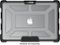 UAG - Top and Rear Cover for Apple MacBook Pro 15.4" - Transparent/ice-Front_Standard
