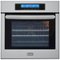 Haier - 24" Built-In Single Electric Convection Wall Oven - Stainless Steel-Front_Standard