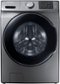 Samsung - 4.5 Cu. Ft. 10-Cycle High-Efficiency Front-Loading Washer with Steam - Platinum-Front_Standard