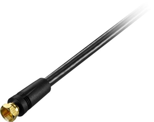  Dynex™ - 50' RG6 Indoor/Outdoor Coaxial A/V Cable - Black