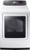 Samsung - 7.4 Cu. Ft. Gas Dryer with Steam and Eco Dry - White-Front_Standard