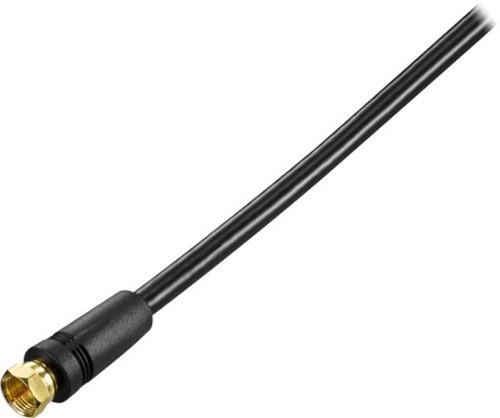  Dynex™ - 25' RG6 Indoor/Outdoor Coaxial A/V Cable - Black