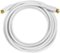 Dynex™ - 12' RG6 Indoor/Outdoor Coaxial A/V Cable - White-Front_Standard