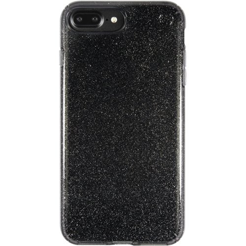 Speck - Presidio Clear+glitter Case for Apple® iPhone® 7 Plus - Onyx/glitter gold-Front_Standard 