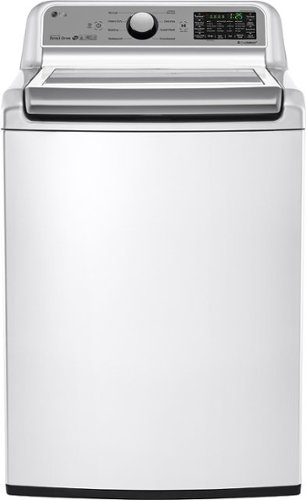  LG - 5.0 Cu. Ft. 8-Cycle Top-Load Smart Wi-Fi Washer - 6Motion Technology