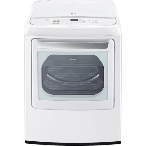  LG - SteamDryer 7.3 Cu. Ft. 12-Cycle Electric Dryer with Steam - White