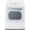 LG - SteamDryer 7.3 Cu. Ft. 12-Cycle Electric Dryer with Steam - White-Front_Standard