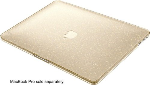  Speck - SmartShell Hardshell Case for 13.3&quot; Apple® MacBook® Pro with Touch Bar - Clear with gold glitter