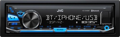  JVC - In-Dash Digital Media Receiver - Built-in Bluetooth - Black