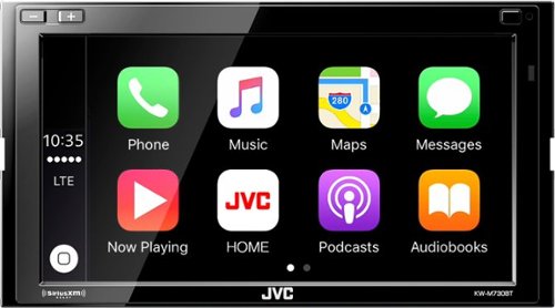  JVC - 6.8&quot; - Android Auto/Apple CarPlay™ - Built-in Bluetooth - In-Dash Digital Media Receiver - Black