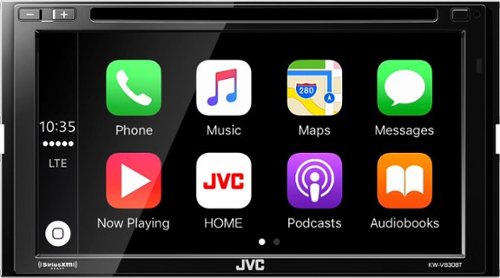  JVC - 6.8&quot; - Android Auto/Apple® CarPlay™ - Built-in Bluetooth - In-Dash CD/DVD/DM Receiver - Black