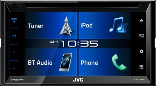  JVC - 6.8&quot; - Built-in Bluetooth - In-Dash CD/DVD/DM Receiver - Black