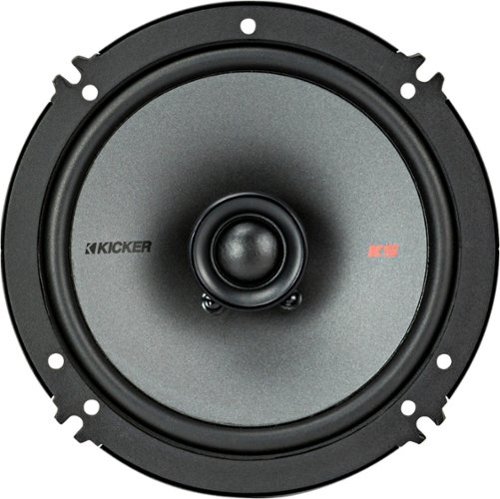  KICKER - 6-1/2&quot; 2-Way Car Speakers with Polypropylene Cones (Pair) - Black