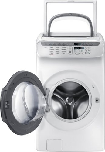 Samsung - 5.5 Cu. Ft. High Efficiency Front Load Washer with Steam and FlexWash