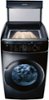 Samsung - 7.5 Cu. Ft. Smart Electric Dryer with Steam and FlexDry™ - Black Stainless Steel-Front_Standard 