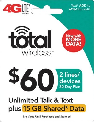  Total Wireless - $60 Prepaid Phone Card