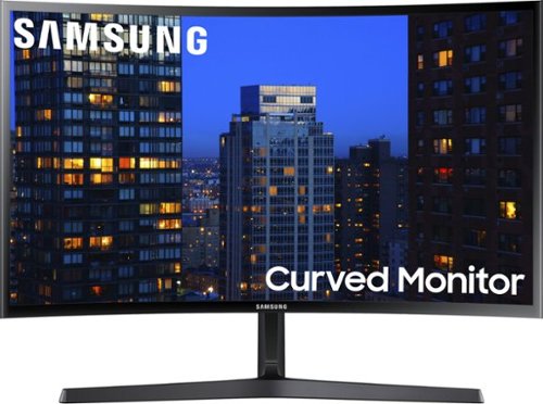  Samsung - 27&quot; F398 Series FHD AMD FreeSync Curved Monitor (HDMI, DP) - Glossy Black