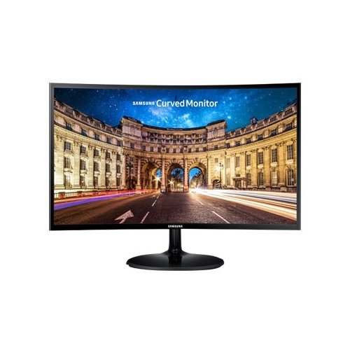  Samsung - CF390 Series C22F390FHN 22&quot; LED Curved FHD FreeSync Monitor - High Glossy Black