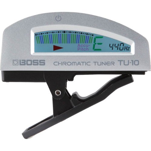 BOSS Audio - Clip-On Chromatic Tuner - Silver-Front_Standard 