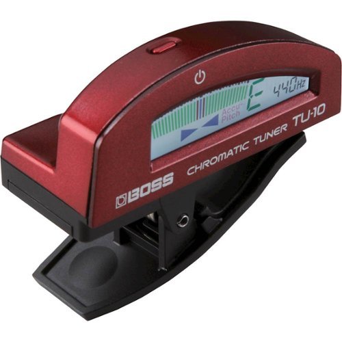 BOSS Audio - Clip-On Chromatic Tuner - Metallic Red