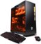 CyberPowerPC - Gamer Supreme Desktop - Intel Core i7-7700K - 32GB Memory - AMD Radeon RX 480 - 3TB Hard Drive + 512GB NVMe PCIe SSD - Black/orange-Front_Standard 