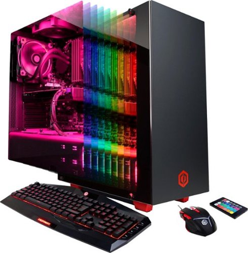  CyberPowerPC - Gamer Supreme Desktop - Intel Core i7-7700K - 32GB Memory - NVIDIA GeForce GTX 1070 - 3TB Hard Drive + 240GB SSD - Black/Red