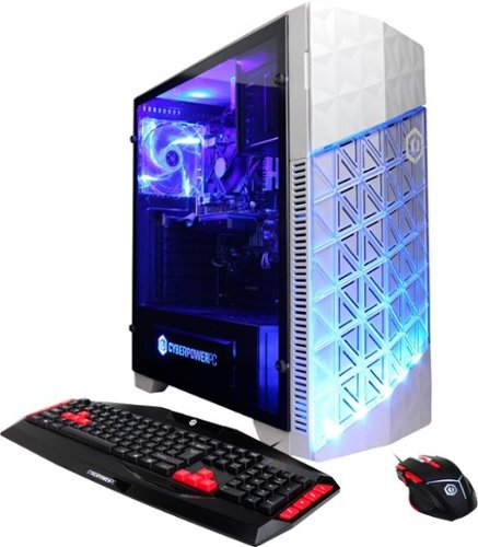 CyberPowerPC - Gamer Xtreme Desktop - Intel Core i3 - 8GB Memory - AMD Radeon R7 240 - 1TB Hard Drive - White-Front_Standard 
