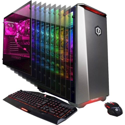 CyberPowerPC - Gamer Panzer Desktop - Intel Core i5-7600K - 8GB Memory - AMD Radeon RX 580 - 2TB Hard Drive - Gray-Front_Standard 