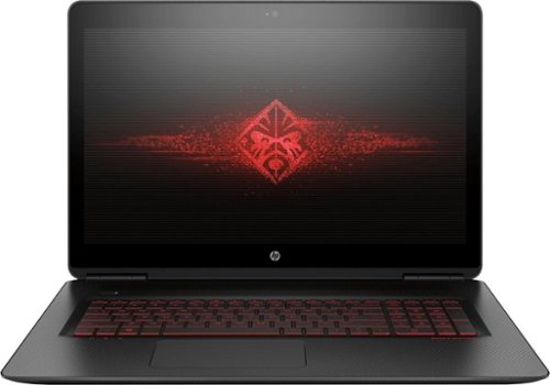 HP - OMEN 17.3" Laptop - Intel Core i7 - 8GB Memory - NVIDIA GeForce GTX 1050 - 1TB+8GB Hybrid Hard Drive - Onyx Black/Twinkle Black-Front_Standard 