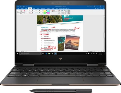  HP - Spectre x360 2-in-1 13.3&quot; 4K Ultra HD Touch-Screen Laptop - Intel Core i7 - 16GB Memory - 512GB Solid State Drive - Dark ash silver