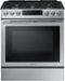Samsung - 5.8 cu. ft. Self-Cleaning Slide-in Gas Convection Range - Stainless Steel-Front_Standard