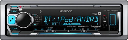  Kenwood - In-Dash Digital Media Receiver - Bluetooth - Satellite Radio-ready with Detachable Faceplate - Gray