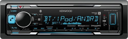  Kenwood - In-Dash Digital Media Receiver - Bluetooth - Satellite Radio-ready with Detachable Faceplate - Black