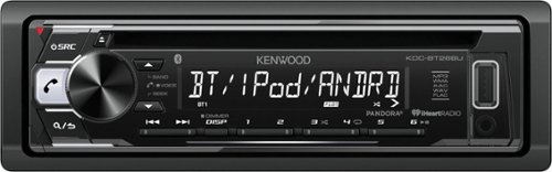  Kenwood - In-Dash CD/DM Receiver - Built-in Bluetooth with Detachable Faceplate - Black
